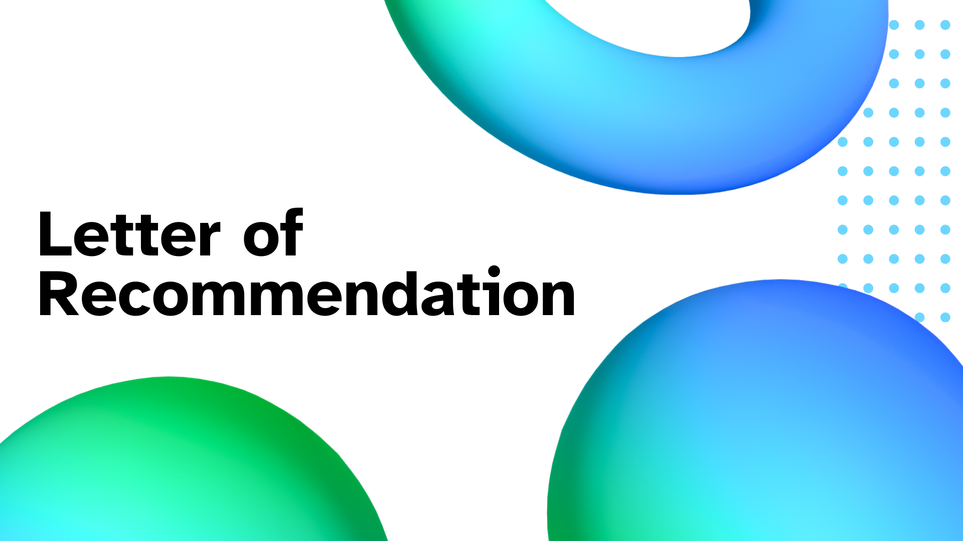 Letter of Recommendation Visual